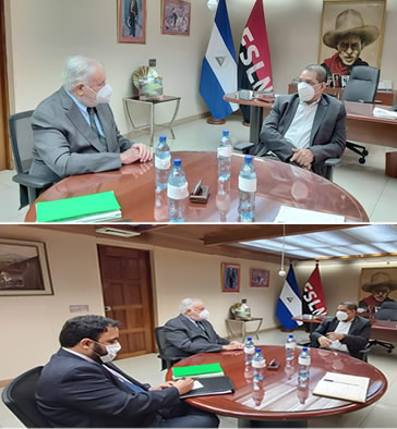 Encuentro entre el Ministro de Hacienda y Embajador del Perú en Nicaragua