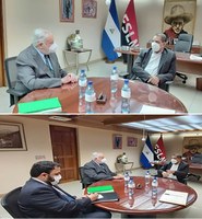 Encuentro entre el Ministro de Hacienda y Embajador del Perú en Nicaragua
